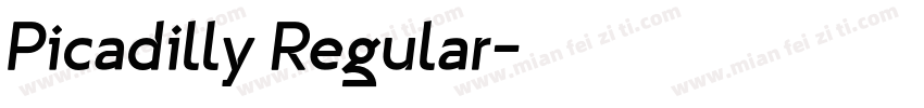 Picadilly Regular字体转换
